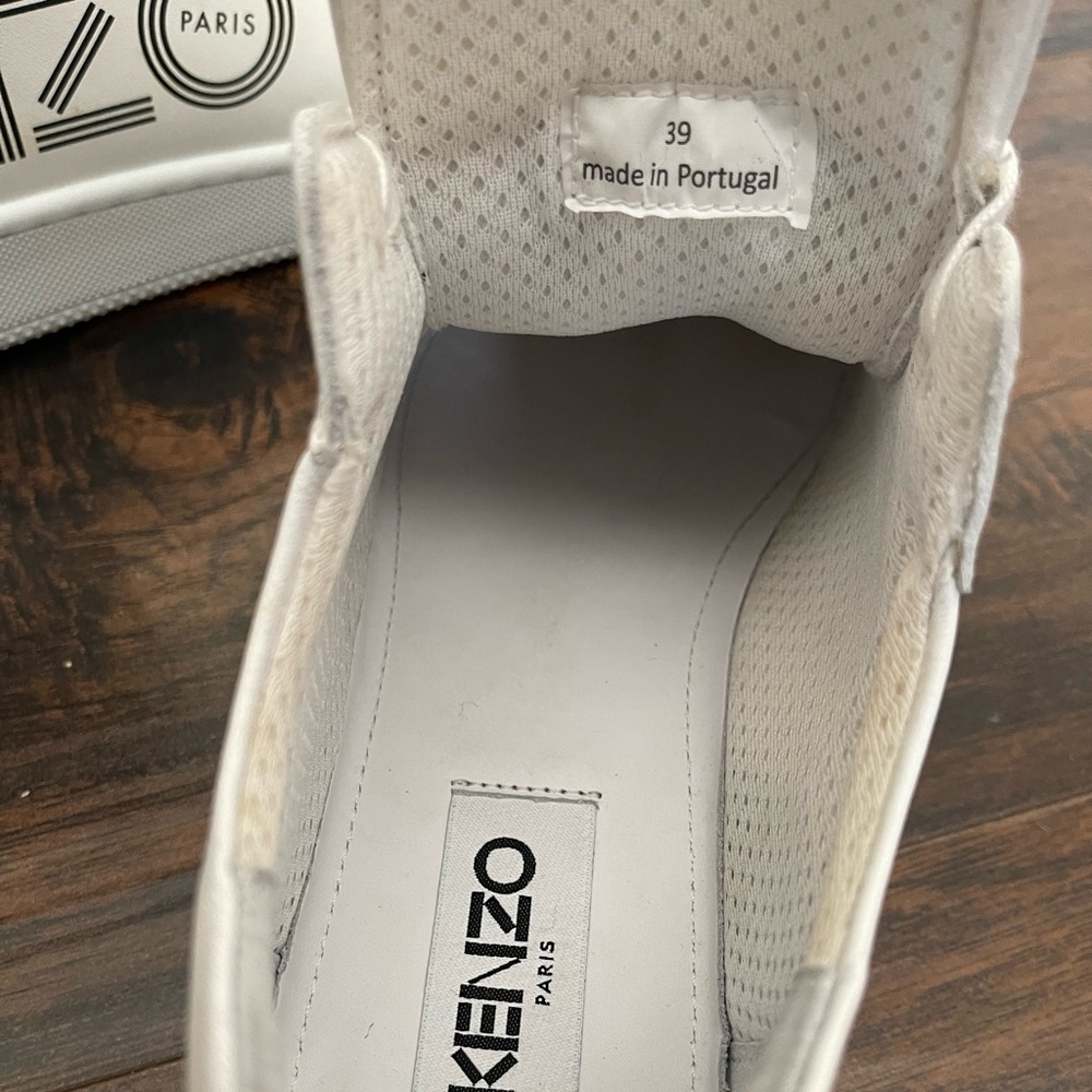 Kenzo Tennix White Leather Women's Sneakers View 5